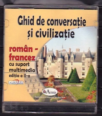 GHID DE CONVERSATIE ROMAN-FRANCEZ. EDITIA A II-A. EDITURA ARAMIS. CD-KEY foto