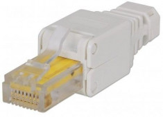 Conector modular RJ45 fara sertizare, compatibl cu 22-26 AWG miez solid sau... foto