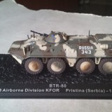 Macheta tanc BTR-80 SERBIA 1999 + revista scara 1:72