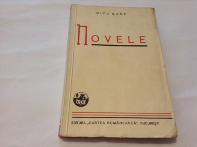 Nicu Gane - NOVELE - Ed.1941--RF14/1 foto