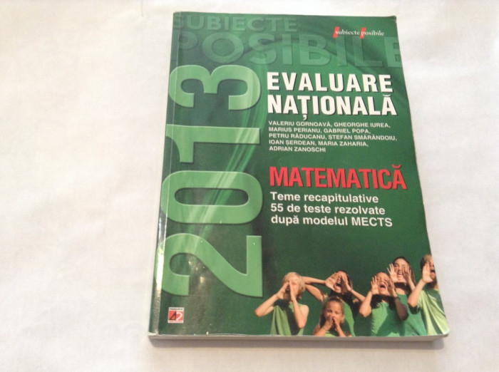 MATEMATICA. EVALUARE NATIONALA, 2013-RF14/2