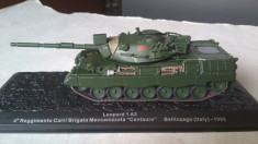 Macheta tanc LEOPARD 1 A2 ITALY 1998 + revista scara 1:72 foto