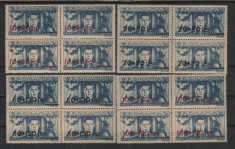 1946 Romania,LP 169-FARONTUL PLUGARILOR,supratipar(bloc de 4)-MNH foto