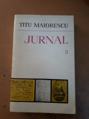 Titu Maiorescu, jurnal, vol. 2 foto