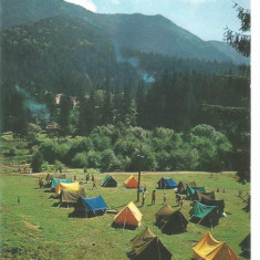 (A)carte postala-TUSNAD-Camping