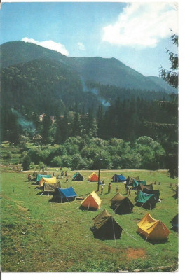 (A)carte postala-TUSNAD-Camping foto