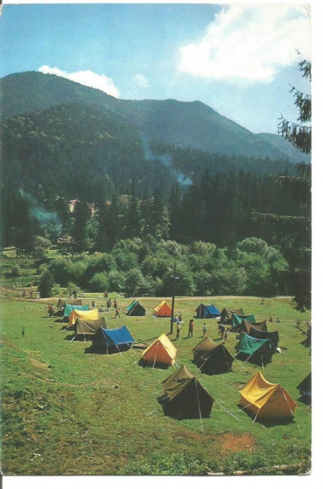 (A)carte postala-TUSNAD-Camping