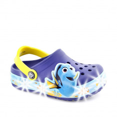 Sandale plaja copii Crocslights Finding Dory Cerulean Blue foto