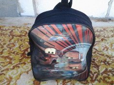 Matter Disney Cars McQueen ghiozdan elevi rucsac copii 28 cm foto