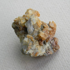 Specimen minerale - CUART, CALCITA SI LIMONIT (C7)