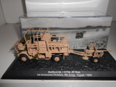 Macheta tanc BEDFORD QL + 6 PDR AT GUN EGYPT 1941 + revista scara 1:72 foto