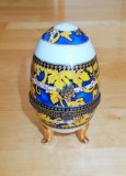 Cutie bijuterii / gen Ou Faberge - port. frantuzesc - Limoges - poleit cu aur, Decorative