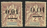 Cumpara ieftin VARIETATE--MADAGASCAR-CELE 2 TIPURI--1902 --MNH