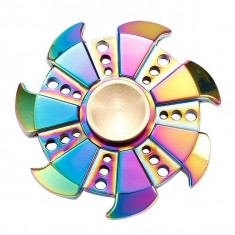 Jucarie antistres Spinner Fidget metalic, multicolor foto