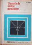 ELEMENTE DE ANALIZA MATEMATICA. Manual pentru clasa a XI-a - Ionescu