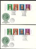 FDC SET --UNGARIA / EUROPA CU STRAIF x 4--A+B--1975