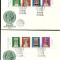 FDC SET --UNGARIA / EUROPA CU STRAIF x 4--A+B--1975
