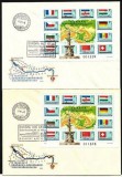 SET FDC--CU BLOCK A+B--UNGARIA / EUROPA--1977