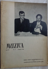 REVISTA MUZICA NR.11/1962:Anatol Vieru/Zeno Vancea/Stefan Niculescu/Hilda Jerea+ foto