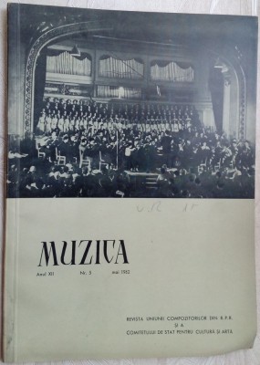 REVISTA MUZICA NR.5/1962(Zeno Vancea/Theodor Grigoriu/Radu Paladi/Al.Hrisanide+) foto