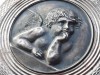 Argint MEDALION INGER HERUVIM OPULENT MASIV manopera EXCEPTIONALA PECTORAL splendid VECHI si UNIC