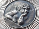 Argint MEDALION INGER HERUVIM OPULENT MASIV manopera EXCEPTIONALA PECTORAL splendid VECHI si UNIC