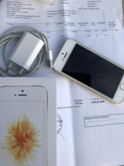 Iphone SE 16GB Gold, cu garantie si factura foto