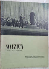 REVISTA MUZICA NR. 1/1962 (Zeno Vancea/Pascal Bentoiu/Hilda Jerea/Adrian Ratiu+) foto