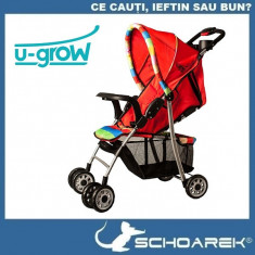 Carucior pliabil U-Grow - Rosu foto