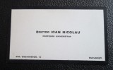 Carte de vizita (de condoleante) Doctor IOAN NICOLAU