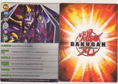 bnk jc Bakugan - set 10 carduri magnetice diferite ( 2011) foto