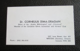 Carte de vizita Dr. CORNELIUS DIMA - DRAGAN