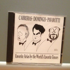 CARRERAS DOMINGO PAVAROTTI - ARIAS (1991/SONY/GERMANY) - CD ORIGINAL