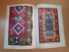 Cromolitografii Scoarță bănățeană și Scoarță oltenească, circa 1930