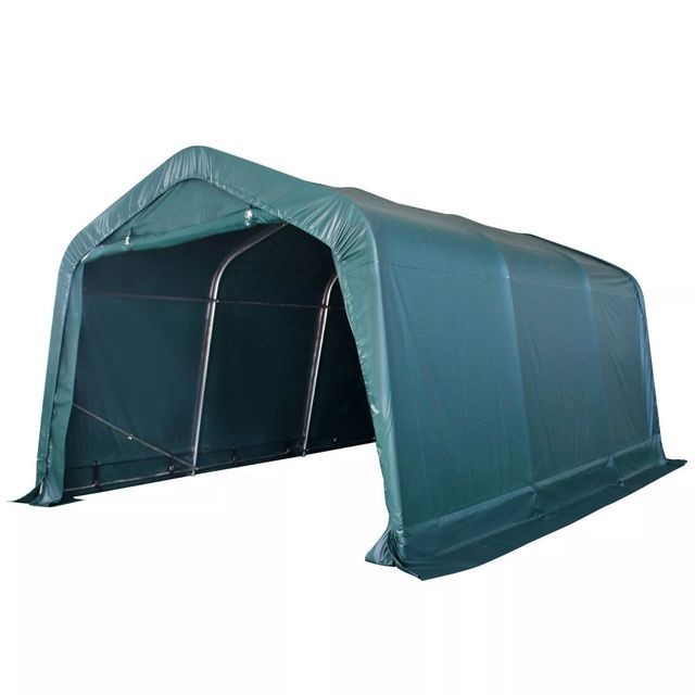 Cort portabil pentru animale PVC 3,3x4,8 m Verde închis foto mare Cort portabil pentru animale PVC 3,3x4,8 m Verde închis foto mare