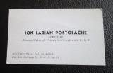 Carte de vizita ION LARIAN POSTOLACHE (scriitor)