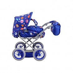 Carucior 2 in 1 pentru papusi Ruby Blue Splash foto