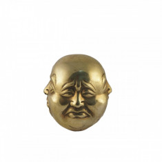 Figurina cap Buddha 4 fete bronz mare foto