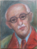 Tata - semnat Margareta Mureseanu 1961, Portrete, Pastel, Altul