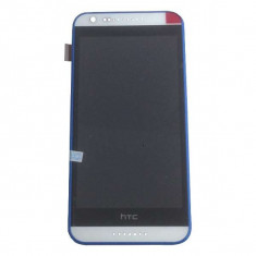 Display Cu Touchscreen Si Rama HTC Desire 620 620G Dual Sim Original Alb Cu Rama Albastra foto