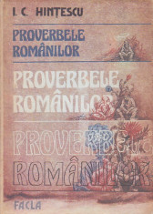 I. C. HINTESCU - PROVERBELE ROMANILOR foto