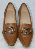 Pantofi din piele naturala TODS culoare maro camel