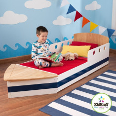 Patut copii barcuta vaporas Boat Toddler Bed KIDKRAFT din lemn MDF foto