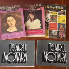 Teatrul Nottara - 2 programe si 3 suplimente la program (anii '80)