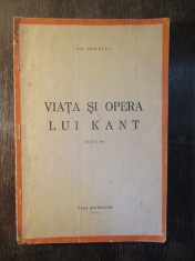 Ion Petrovici - Viata si opera lui Kant ,1944 foto