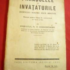NV.Hodoroaba - Parabolele si Invataturile D-lui Nostru Iisus Hristos 1931 -Iasi