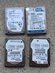 lot 4 harduri laptop SATA de 500 gb - cu diverse probleme - foto