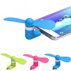 Mini Ventilator Pentru Tablete si Telefoane cu Micro Usb foto