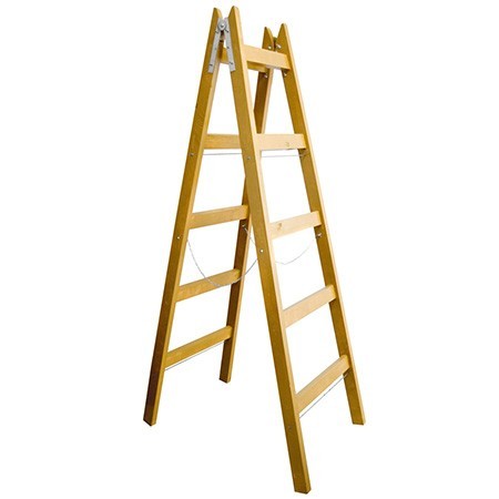SCARA LEMN DUBLA CU LANT SUSTINERE 255CM / 7 TREPTE Profi Tools foto mare SCARA LEMN DUBLA CU LANT SUSTINERE 255CM / 7 TREPTE Profi Tools foto mare