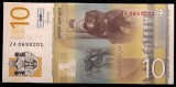 Serbia 10 Dinara 2013 REPLACEMENT ZA UNC Bancnota, Ne流通, Europa